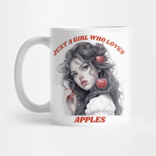 Just A Girl Who Loves Apples Apple Fruit Lover Funny Mug